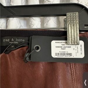 Rag & Bone Brown Leather Pants